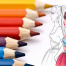 آموزش طراحی لباس با مداد رنگی