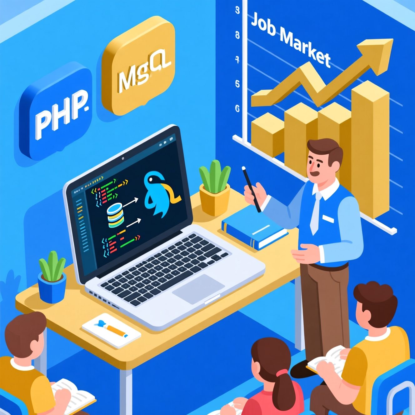 ۳. سرفصل‌های کلاس (دوره) آموزش برنامه نویسی PHP و MySQL - مقدماتی تا پیشرفته