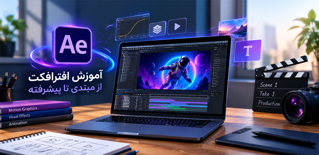آموزش افترافکت از مبتدی تا پیشرفته؛ آشنایی با نرم‌افزار، ابزارها و اصول اولیه