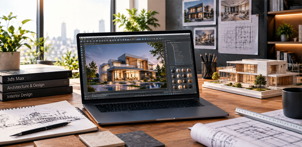 کاربرد 3d max در معماری