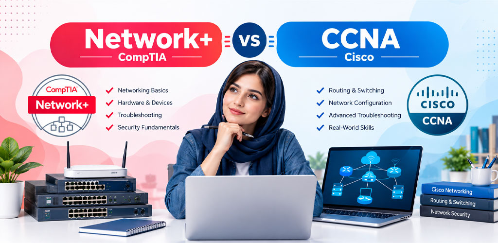 تفاوت Network+ و CCNA